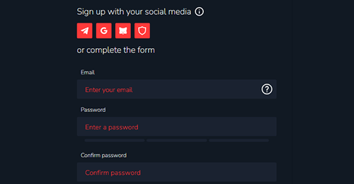 Create an account