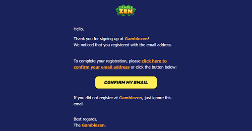 Confirm your account Confirm your account