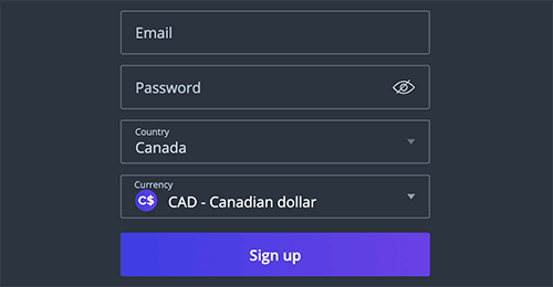 Register an account Register an account