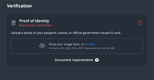 Verify your account and get the bonus Verify your account and get the bonus