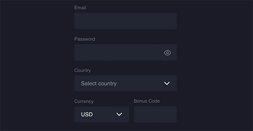 Register an account Register an account
