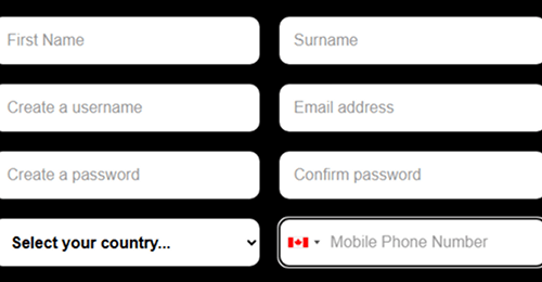 Create a casino account Create a casino account