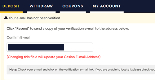 Verify your email account Verify your email account