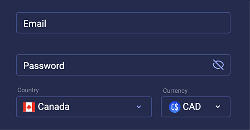 Sign up for an account Sign up for an account
