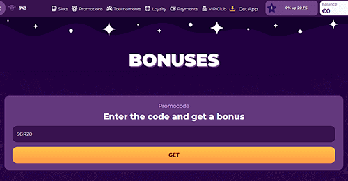 Activate the bonus Activate the bonus