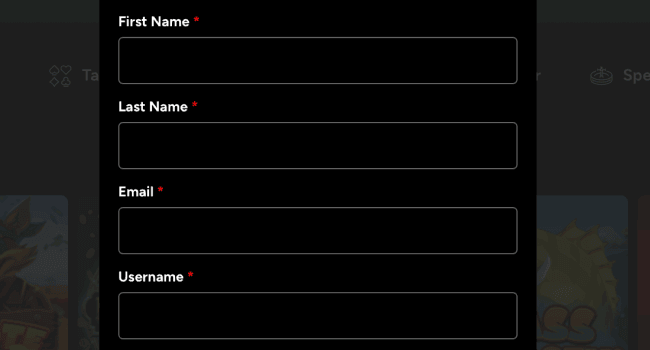Create an account