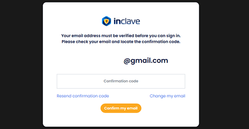 Enter the verification code