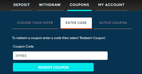 Activate the sign up bonus Activate the sign up bonus