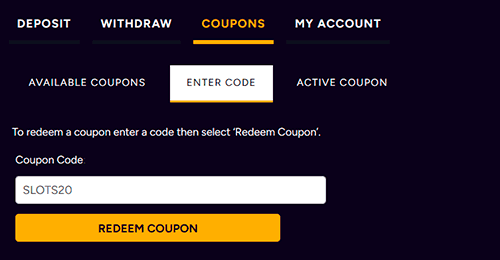 Activate the bonus Activate the bonus