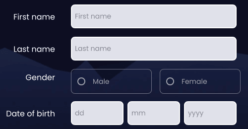 Finish setting up your account