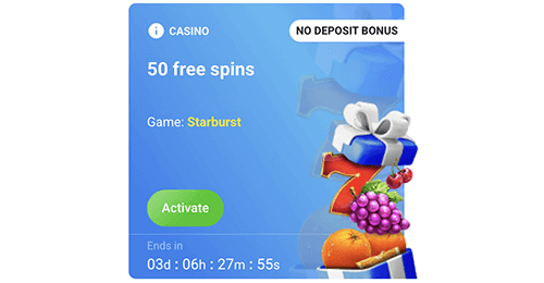 Activate the bonus Activate the bonus