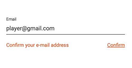Confirm your email Confirm your email