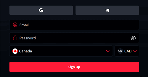 Sign up for an account