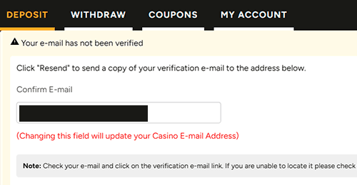 Verify your email