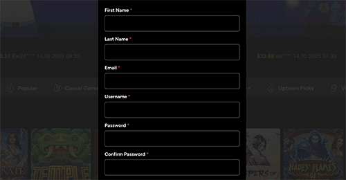 Click on the 'Sign Up' button Click on the 'Sign Up' button