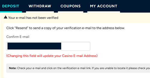 Confirm your registered email